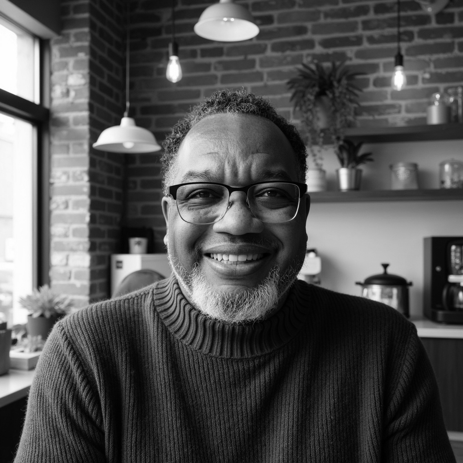 Dr. Donald Easton-Brooks Black and White Top Hero Portrait